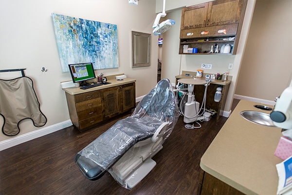 Dental exam chair