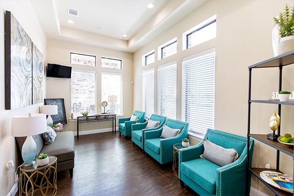 Denton Texas dental office waiting room