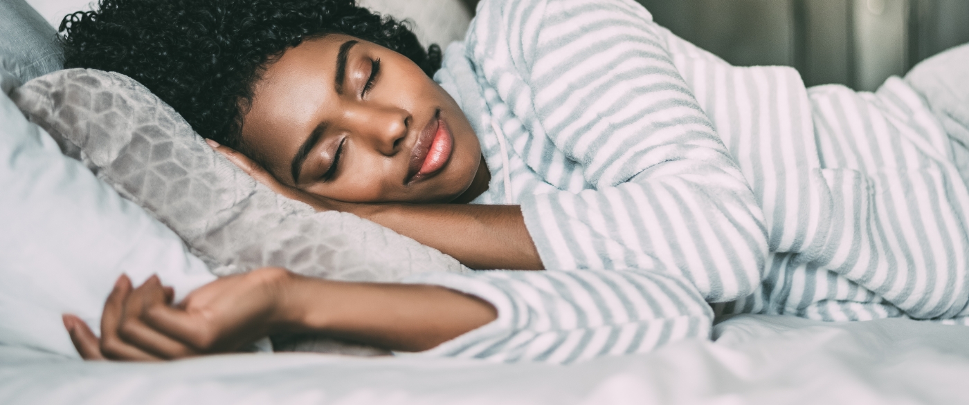Woman sleeping soundly thanks to sleep apnea treatment
