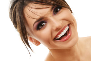 beautiful woman smiling perfect teeth